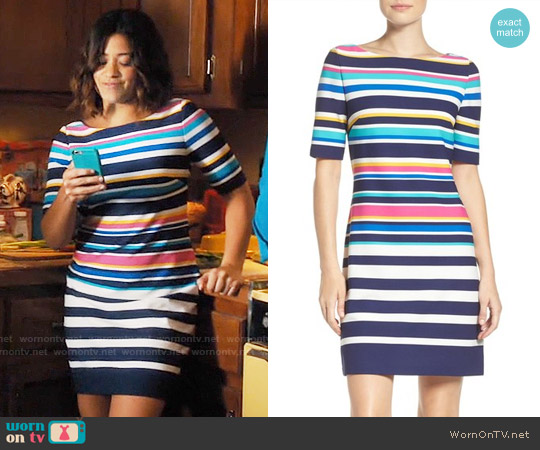 Eliza J Stretch Short Sleeve Dress worn by Jane Villanueva (Gina Rodriguez) on Jane the Virgin