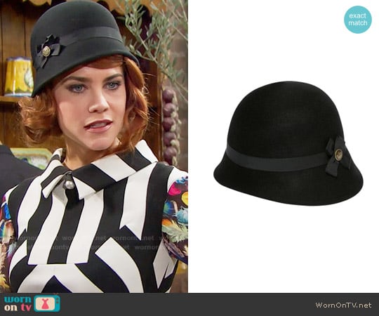 Goorin Bros Tina Flapper Hat worn by Sally Spectra (Courtney Hope) on The Bold and the Beautiful