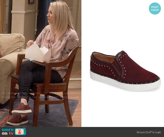 Halogen Tansy Studded Slip On Sneakers worn by Penny Hofstadter (Kaley Cuoco) on The Big Bang Theory