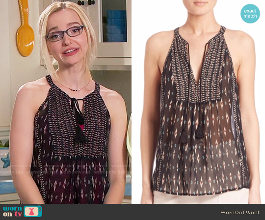 Joie Shara D Top worn by Maddie Rooney (Dove Cameron) on Liv and Maddie