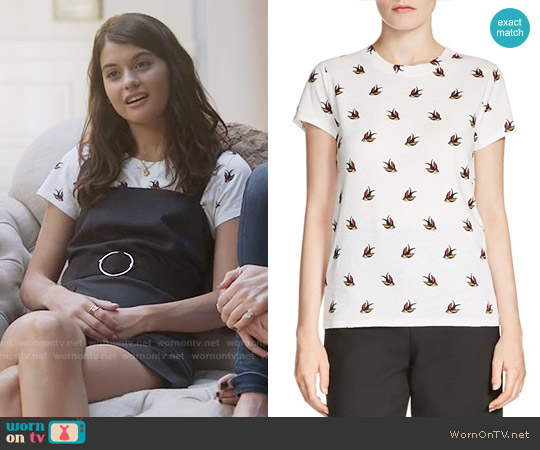 Maje Tami Printed Tee worn by Sabrina Pemberton (Sofia Black D'Elia) on The Mick