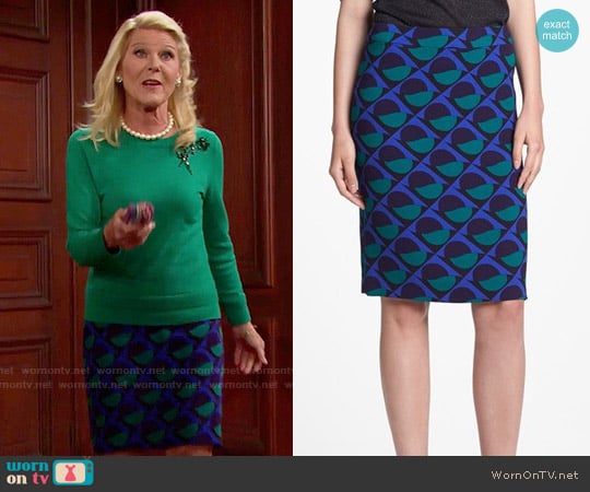 Marc by Marc Jacobs Etta Skirt worn by Pamela Douglas (Alley Mills) on The Bold and the Beautiful