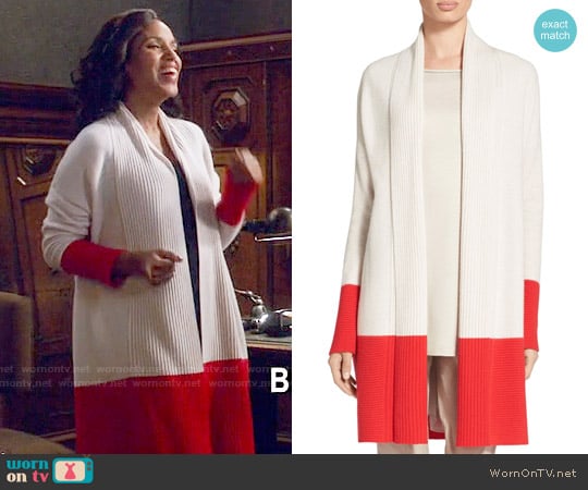 St John Cashmere Honeycomb Knit Jacket worn by Olivia Pope (Kerry Washington) on Scandal