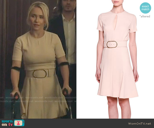 Stella McCartney Short-Sleeve Keyhole Belted Dress worn by Juliette Barnes (Hayden Panettiere) on Nashville