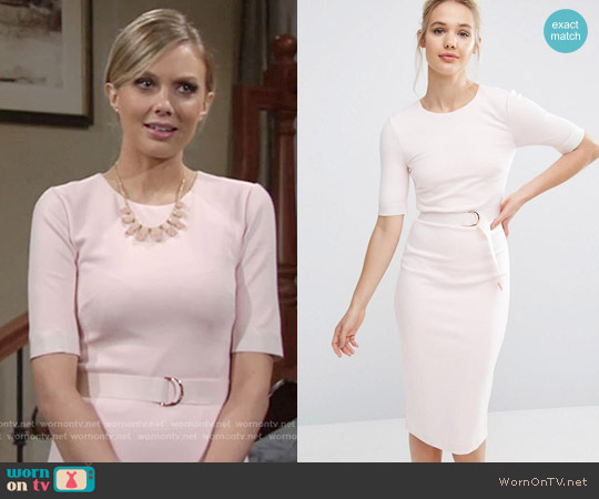 Ted Baker Wandee Dress in Pink worn by Abby Newman (Melissa Ordway) on The Young and the Restless