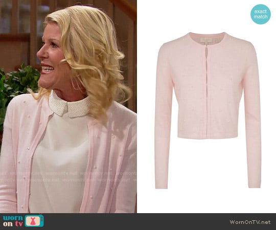 Ted Baker Zeldah Stone Detailed Cardigan worn by Pamela Douglas (Alley Mills) on The Bold and the Beautiful