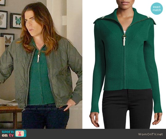 Tory Burch Noland Cardigan worn by Laurel Castillo (Karla Souza) on How to Get Away with Murder