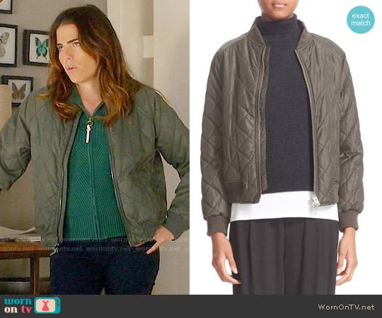 Vince Quilted Bomber Jacket worn by Laurel Castillo (Karla Souza) on How to Get Away with Murder