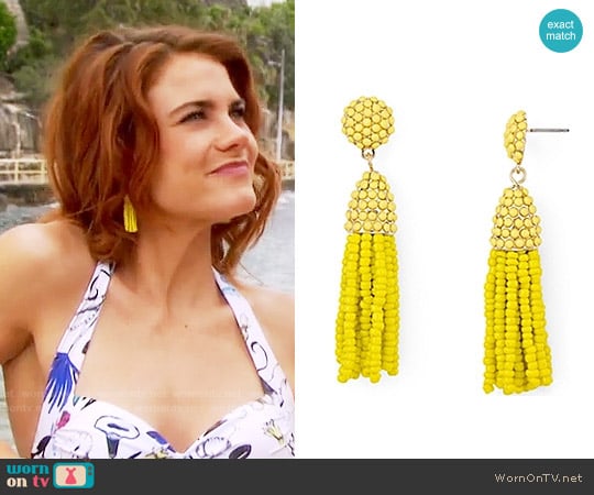 Baublebar Mini Piñata Tassel Drop Earrings worn by Sally Spectra (Courtney Hope) on The Bold and the Beautiful