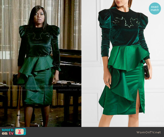 Johanna Ortiz Hamlet Top worn by Cookie Lyon (Taraji P. Henson) on Empire