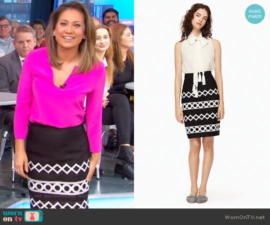 Kate Spade Amellia Skirt worn by Ginger Zee on Good Morning America