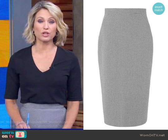 L.K. Bennett Gaia Skirt worn by Amy Robach on Good Morning America