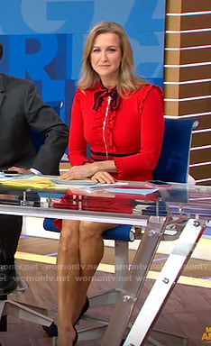 Lara’s Red bow dress on Good Morning America