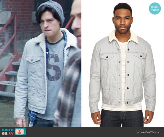 Levis Type III Sherpa Trucker Jacket in Griffin Distressed Flannel worn by Jughead Jones (Cole Sprouse) on Riverdale