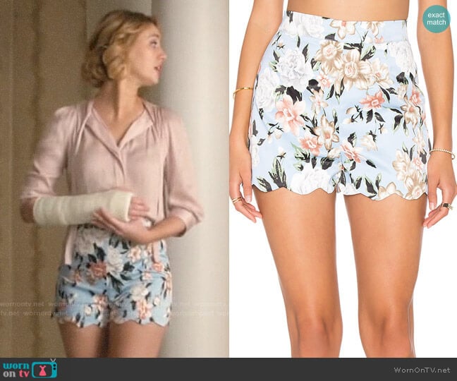 Lucca Couture Scalloped Shorts worn by Petra Solano (Yael Grobglas) on Jane the Virgin