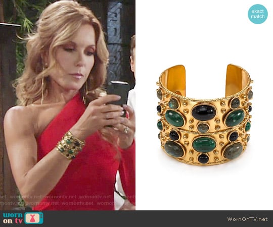 Sylvia Toledano Byzance Cuff worn by Lauren Fenmore (Tracey Bregman) on The Young and the Restless