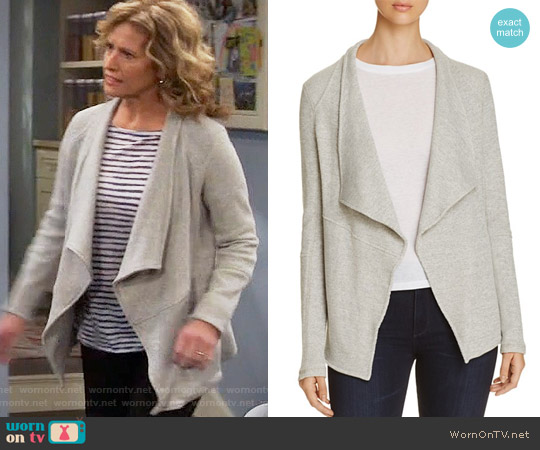 Three Dots Thermal Knit Jacket worn by Vanessa Baxter (Nancy Travis) on Last Man Standing