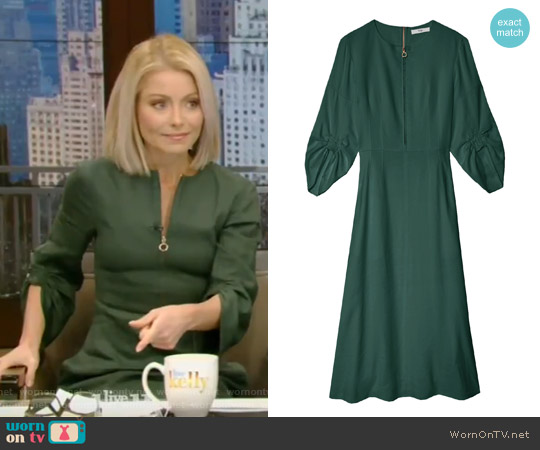 Tibi Marta Linen Dress worn by Kelly Ripa on Live with Kelly and Mark