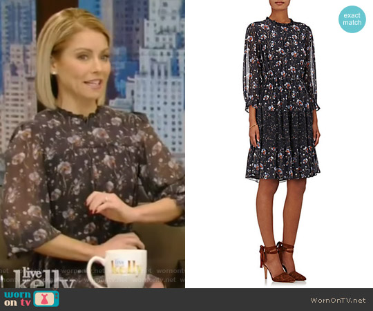 Ulla Johnson Skye Silk Georgette Dress worn by Kelly Ripa on Live with Kelly and Mark