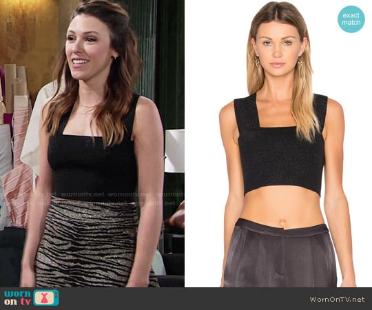 A.L.C. Ali Top worn by Chloe Mitchell (Elizabeth Hendrickson) on The Young and the Restless