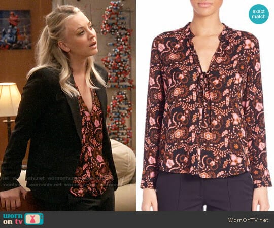 A.L.C. Danielle Blouse worn by Penny Hofstadter (Kaley Cuoco) on The Big Bang Theory