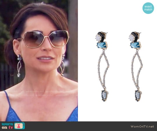 Alexis Bittar Abstract Petal Dangling Post Earring worn by Quinn Fuller (Rena Sofer) on The Bold and the Beautiful