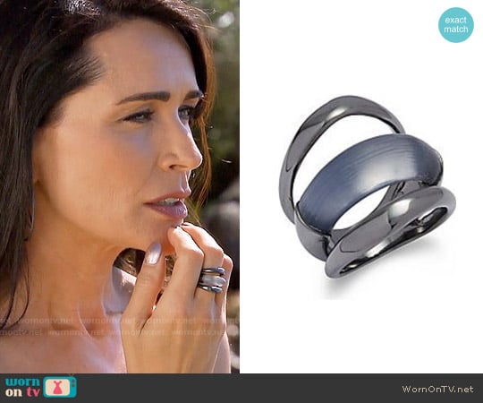 Alexis Bittar Orbital Ring worn by Quinn Fuller (Rena Sofer) on The Bold and the Beautiful