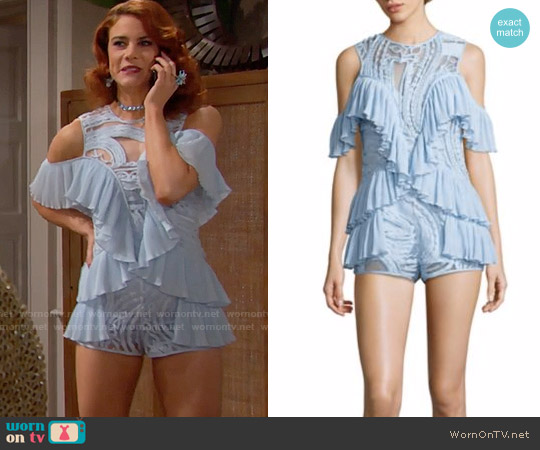 Alice McCall Youre Young So Have Fun Romper worn by Sally Spectra (Courtney Hope) on The Bold and the Beautiful