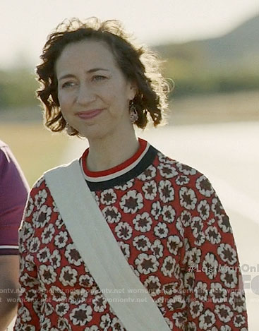 Carol’s red floral sweatshirt on Last Man on Earth