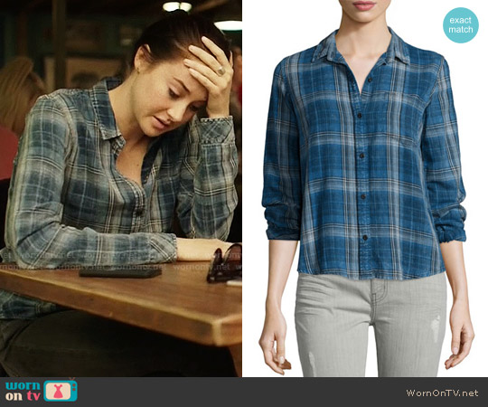 Current Elliott The Workwear Slim Boy Shirt worn by Jane Chapman (Shailene Woodley) on Big Little Lies