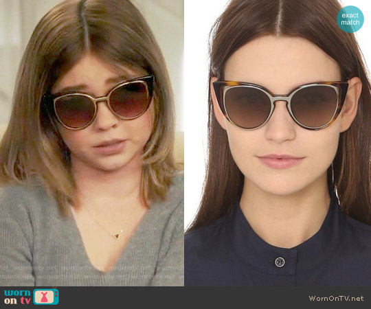 Fendi Floating Cat Eye Sunglasses, 51mm worn by Haley Dunphy (Sarah Hyland) on Modern Family