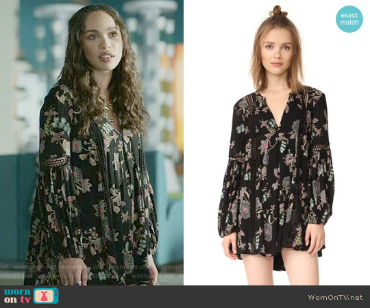 Free People Just the Two of Us Dress in Black worn by Erica Dundee (Cleopatra Coleman) on Last Man On Earth