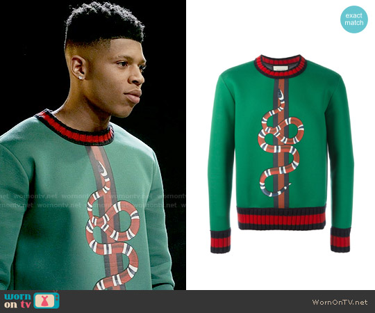 Gucci Snake Sweater worn by Hakeem Lyon (Bryshere Y. Gray) on Empire