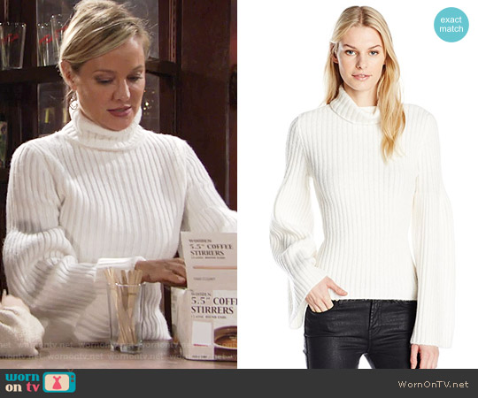 Guess Samira Voluminous Sweater worn by Sharon Newman (Sharon Case) on The Young and the Restless