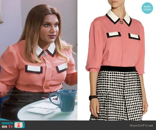 Issa Ruth Blouse worn by Mindy Lahiri (Mindy Kaling) on The Mindy Project