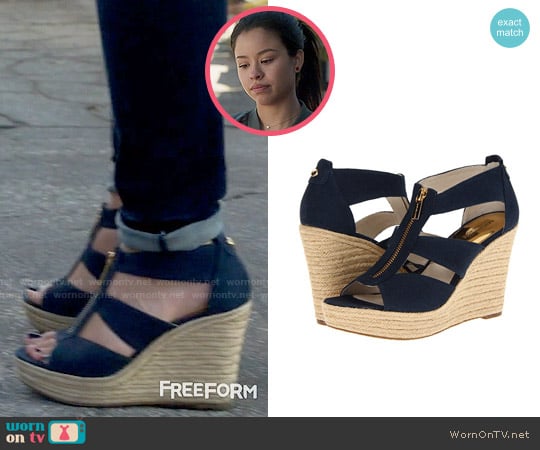 MICHAEL Michael Kors Damita Wedges worn by Mariana Foster (Cierra Ramirez) on The Fosters