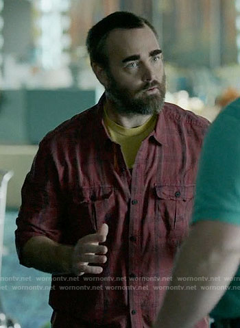 Phil’s red plaid shirt on Last Man on Earth