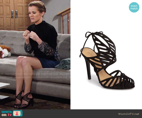 Schutz Anamelia Sandals worn by Chelsea Lawson (Melissa Claire Egan) on The Young and the Restless