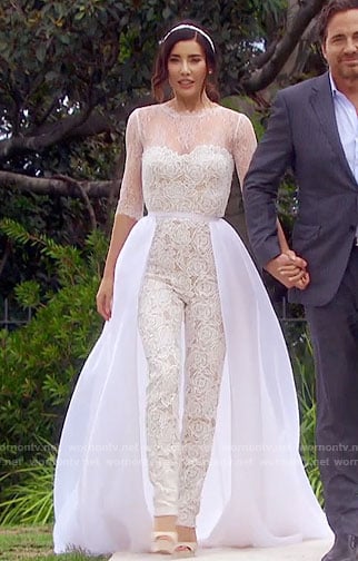Steffy’s wedding jumpsuit on The Bold and the Beautiful