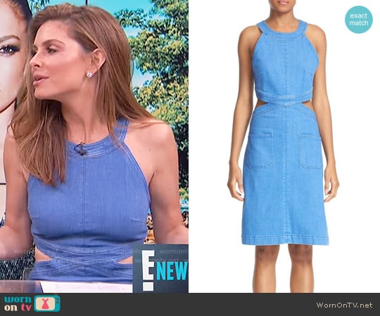 Stella McCartney Stretch Denim Dress worn by Maria Menounos on E! News