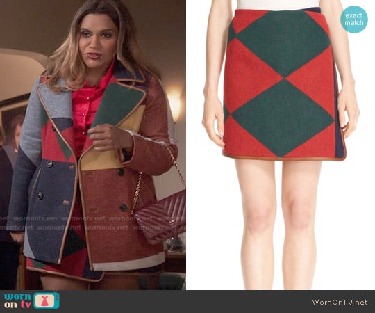 Tory Burch Cheval Wrap Skirt worn by Mindy Lahiri (Mindy Kaling) on The Mindy Project
