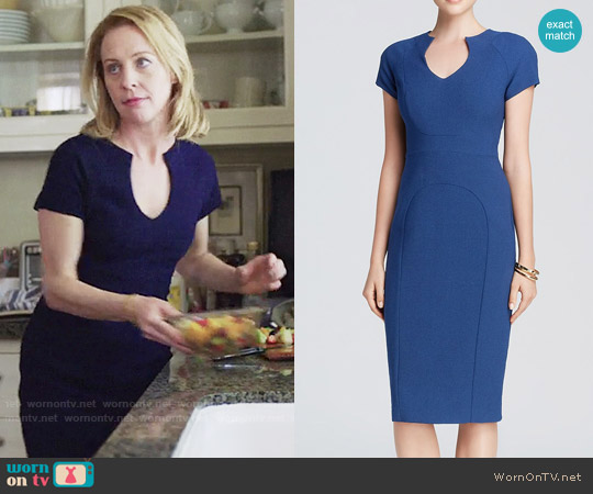 Black Halo Gypsy Rose Sheath Dress worn by Lainie Jensen (Amy Hargreaves) on 13 Reasons Why