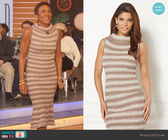 New York & Company Eva Mendes Collection Luana Sweater worn by Robin Roberts on Good Morning America