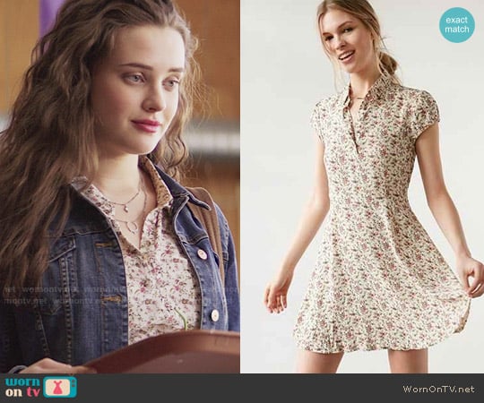 Kimchi Blue Rosebud Fit + Flare Shirt Dress worn by Hannah Baker (Katherine Langford) on 13 Reasons Why