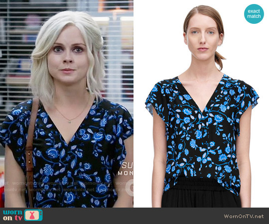 Rebecca Taylor Kyoto Floral Top worn by Liv Moore (Rose McIver) on iZombie