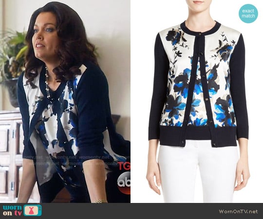 St. John Collection Painted Oleander Shell worn by Mellie Grant (Bellamy Young) on Scandal