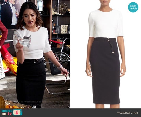 Ted Baker Wandee Dress worn by Emily Locke (Vanessa Hudgens) on Powerless