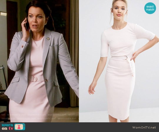 Ted Baker Wandee Dress in Pink worn by Mellie Grant (Bellamy Young) on Scandal