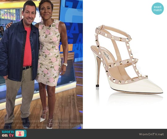 Valentino Rockstud Caged Pumps worn by Robin Roberts on Good Morning America