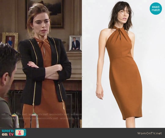 Zara Long Tube Dress worn by Victoria Newman (Amelia Heinle) on The Young and the Restless
